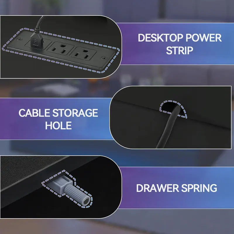Integrated charging station and high-gloss surface details